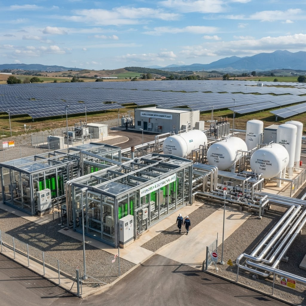 Green hydrogen production facility